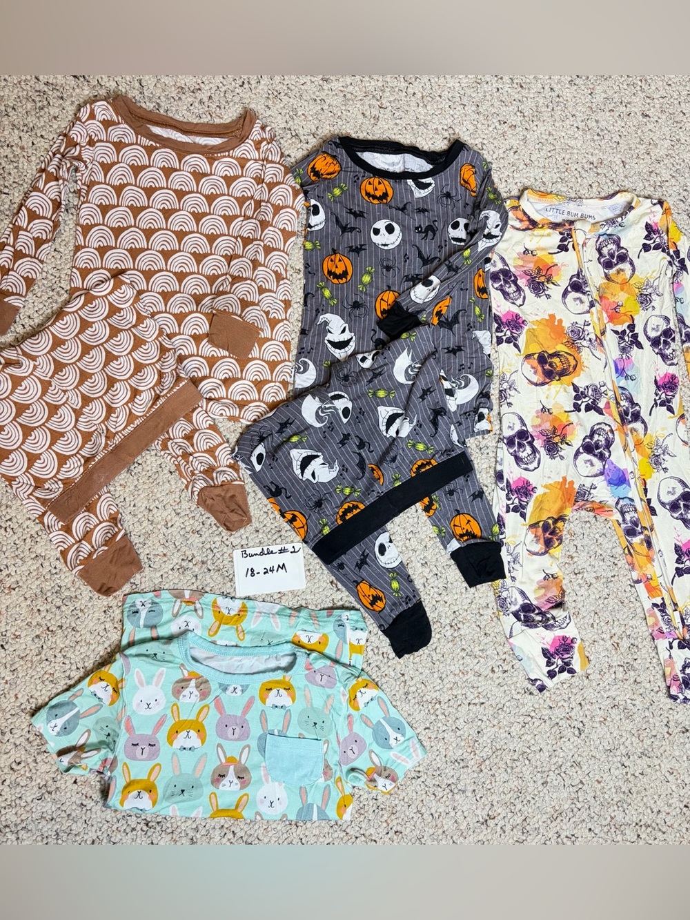 Little Bum Bums, Little Sleepies 1 pc and 2 pc outfits Sz 18-24M